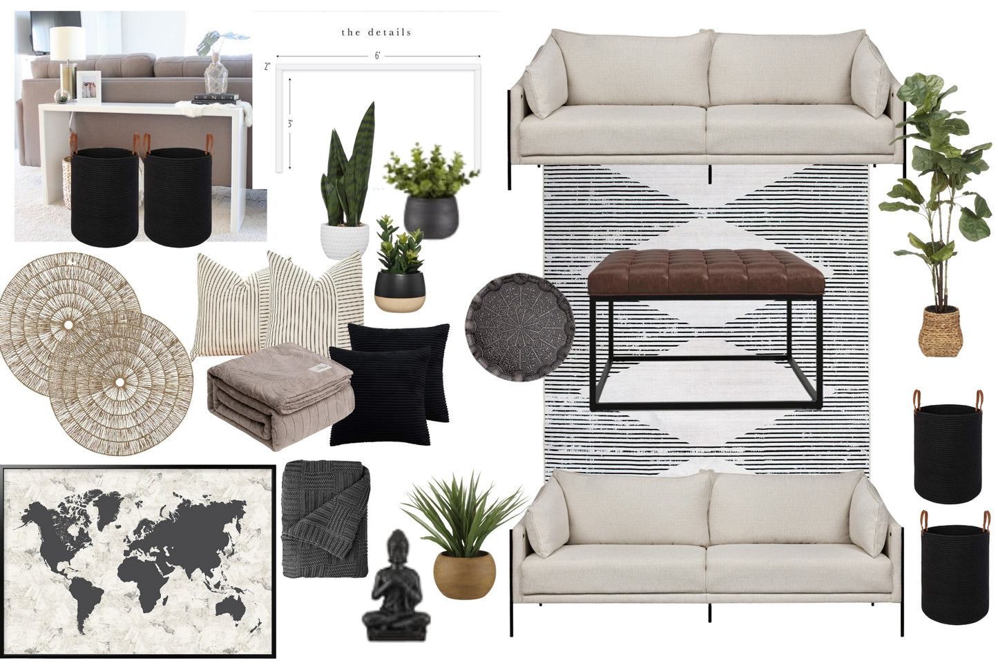 At Home E-Design Mood Board